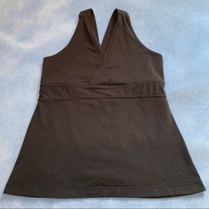 Lululemon Back Mesh Tank top color black no size dot or tag